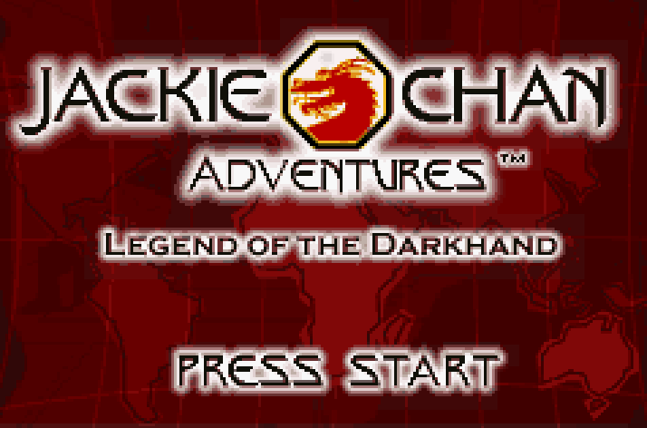 Jackie Chan Adventures Legend of the Dark Hand Title Screen